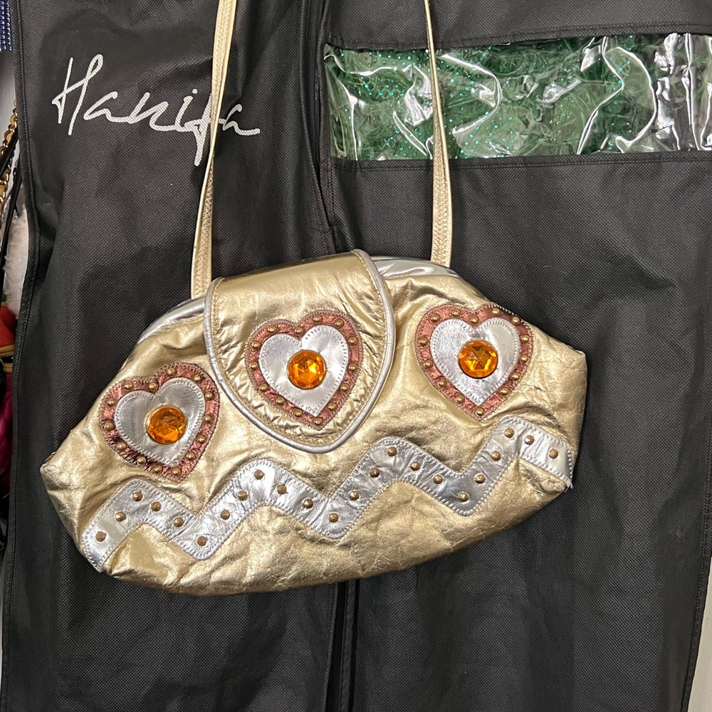 Genuine leather vintage handbag